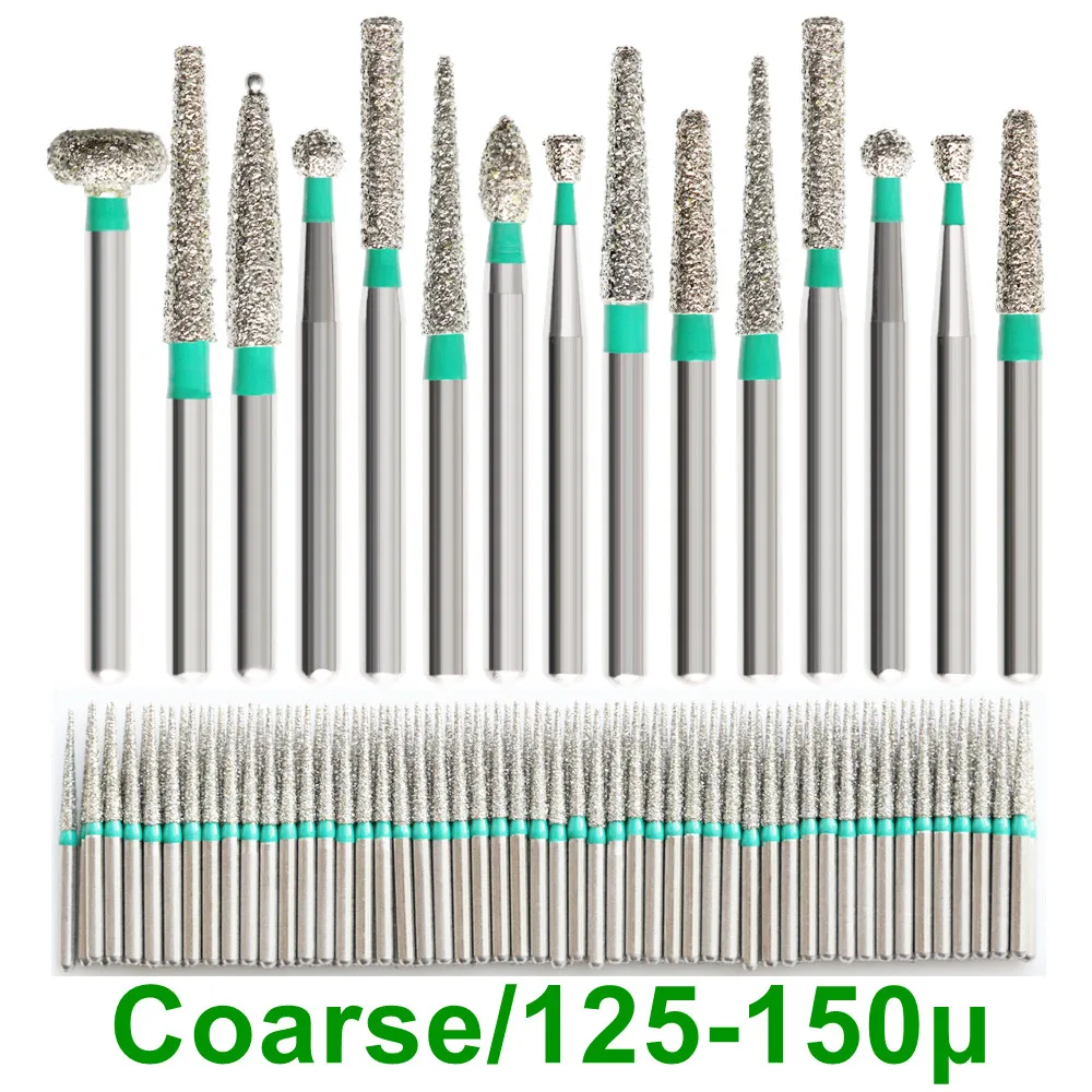 

200 Pcs/Pack Dental Burs Dentistry Drills Dental Diamond Burs for High Speed Handpiece Polishing Tools FG Dia.1.6mm all Types
