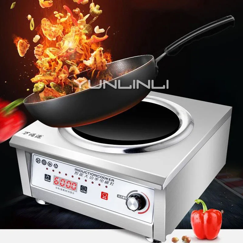 Commercial Induction Cooker High-power 6000W Concave Cooker Timed And Fixed Temperature Appointment