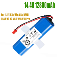 14.8V Battery 6800mAh 12800mAh Lithium Battery for ILIFE V5 V5s V50 V3 plus v3s pro Robot Vacuum Cleaner ilife v5s pro battery