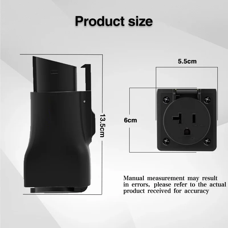 J1772 V2L Discharger Adapter 16A TYPE1 Electric Vehicle Charger EV Stastion Discharging Compatible with Hyundai KIA BYD FORD