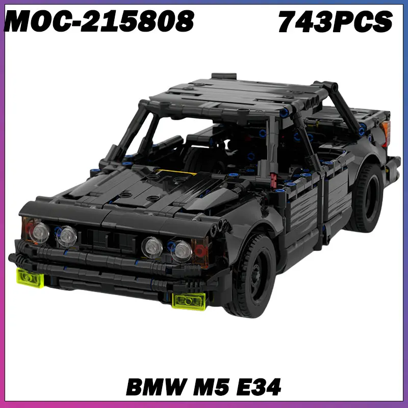 

743PCS MOC-215808 m5 e34 Small Particle Building Blocks Children's Educational Boys Gift Toys Wholesale