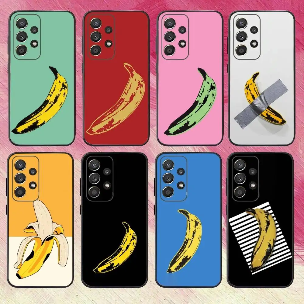 

A-Andy W-Warhol Art Banana Phone Case For Samsung S25,S24,S21,S22,S23,S30,Ultra,S20,Plus,Fe,Lite,Note,10,9,5G Black Cover