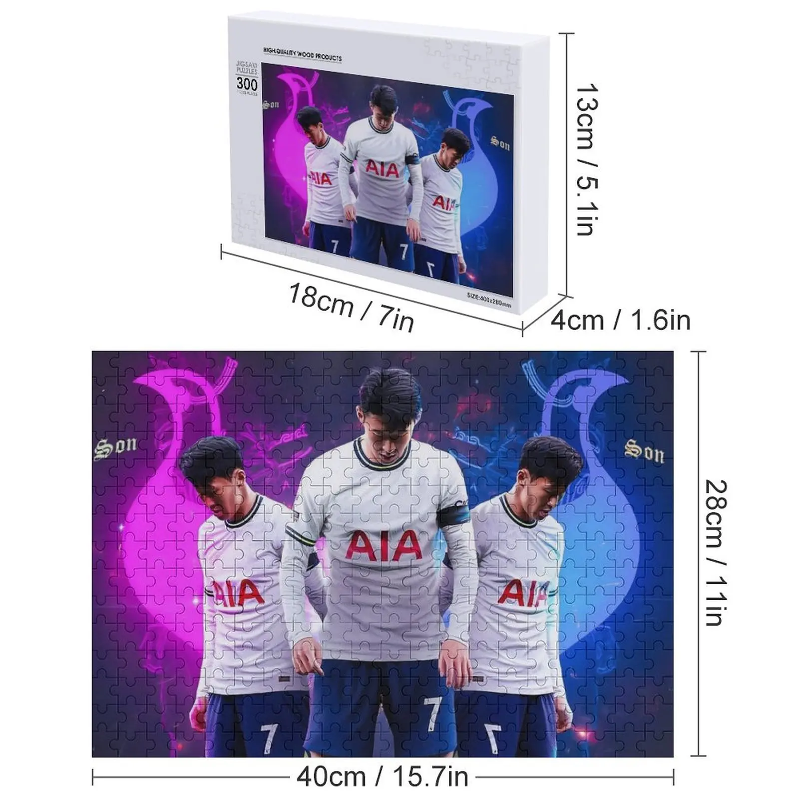 SON HEUNG MIN GOAL CELEBRATION Quebra-cabeça Foto Brinquedos de Natal Personalizado Foto Presente Quebra-cabeça
