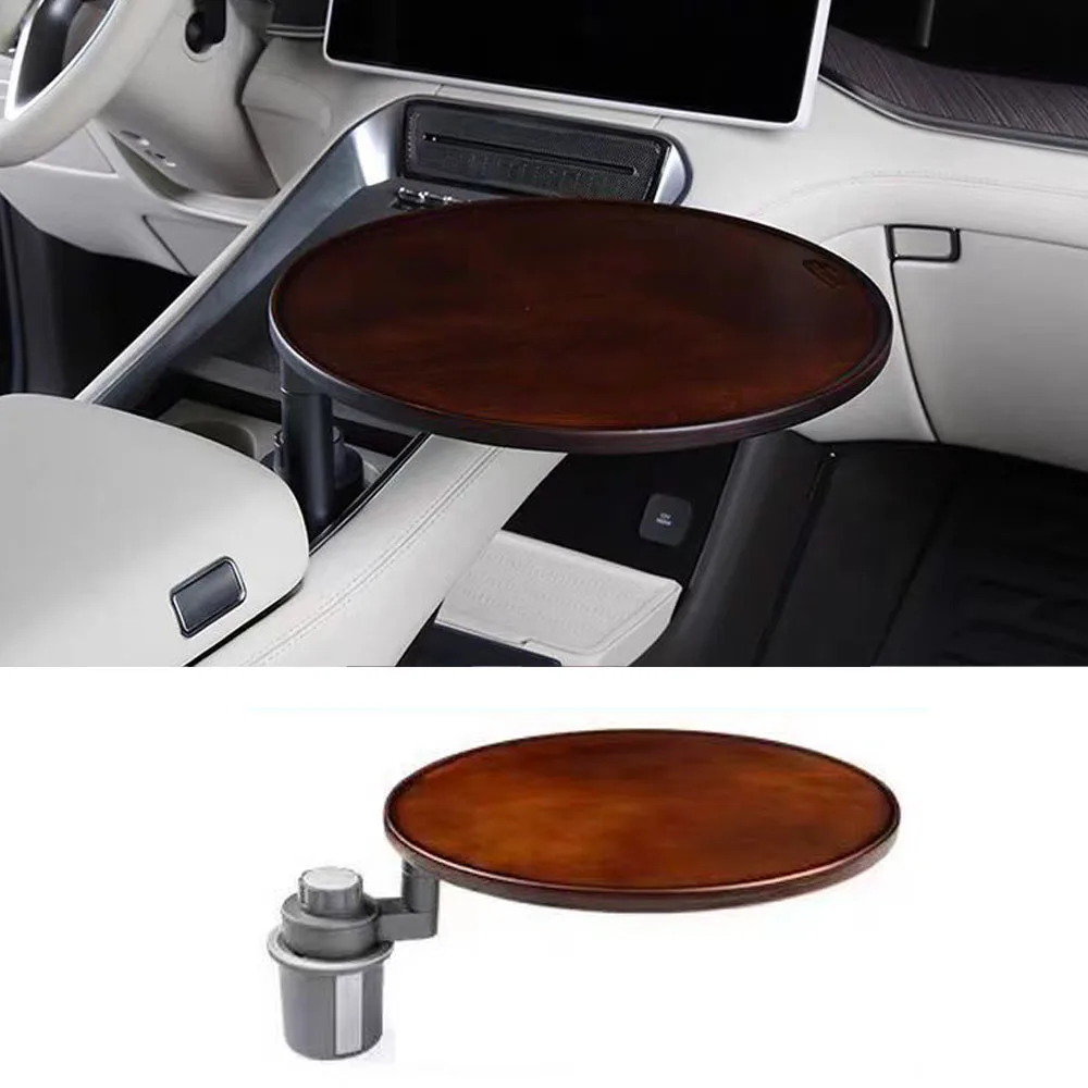Fit For Denza N9 2025 2026 Car Co Pilot Tea Table Suspended Rotating Small Table Tray Tea Cup Holder Srtifact Accessories