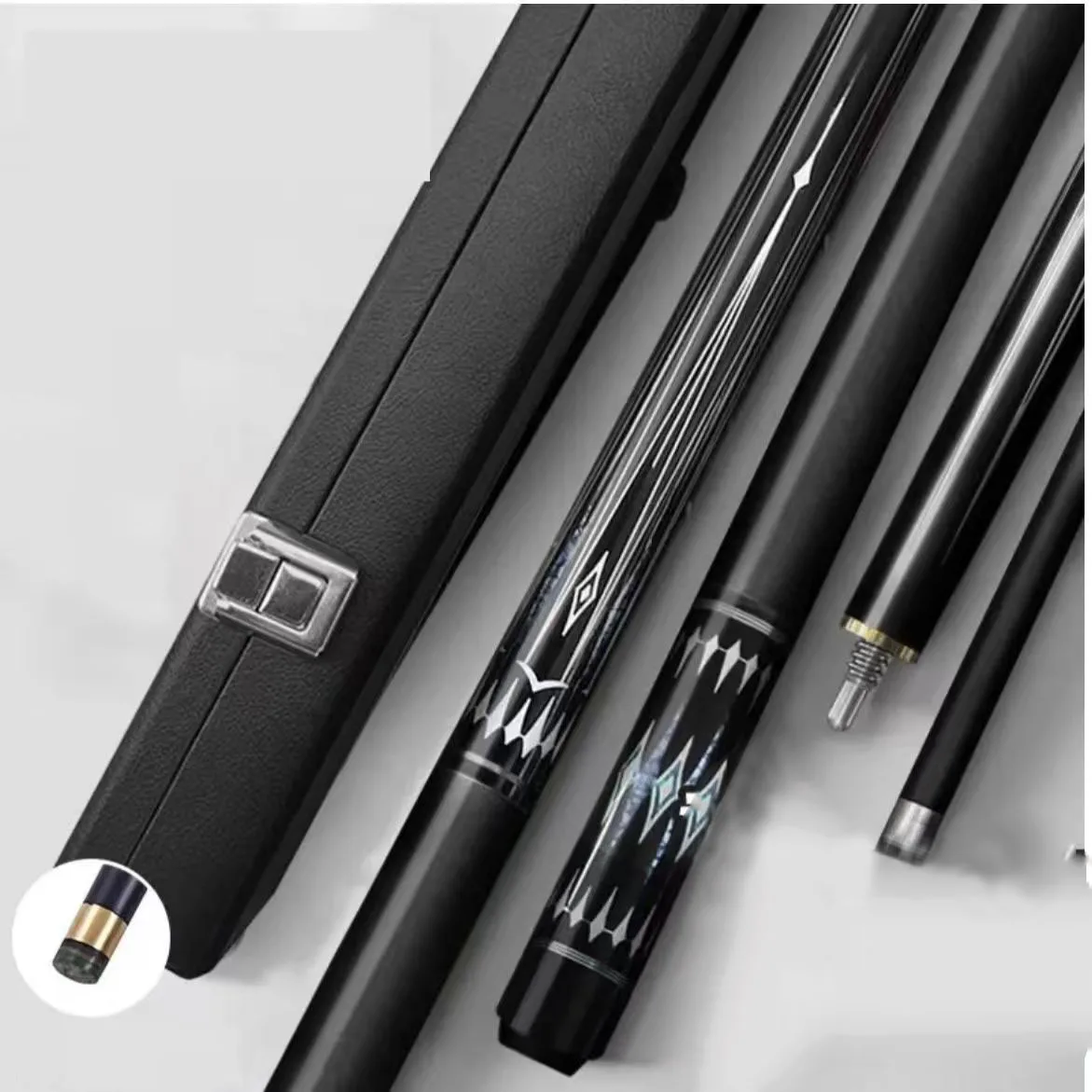 عمود جديلة فردي من ألياف الكربون بالكامل بنسبة 100% عالي الجودة لهيكل البلياردو عالي الأداء