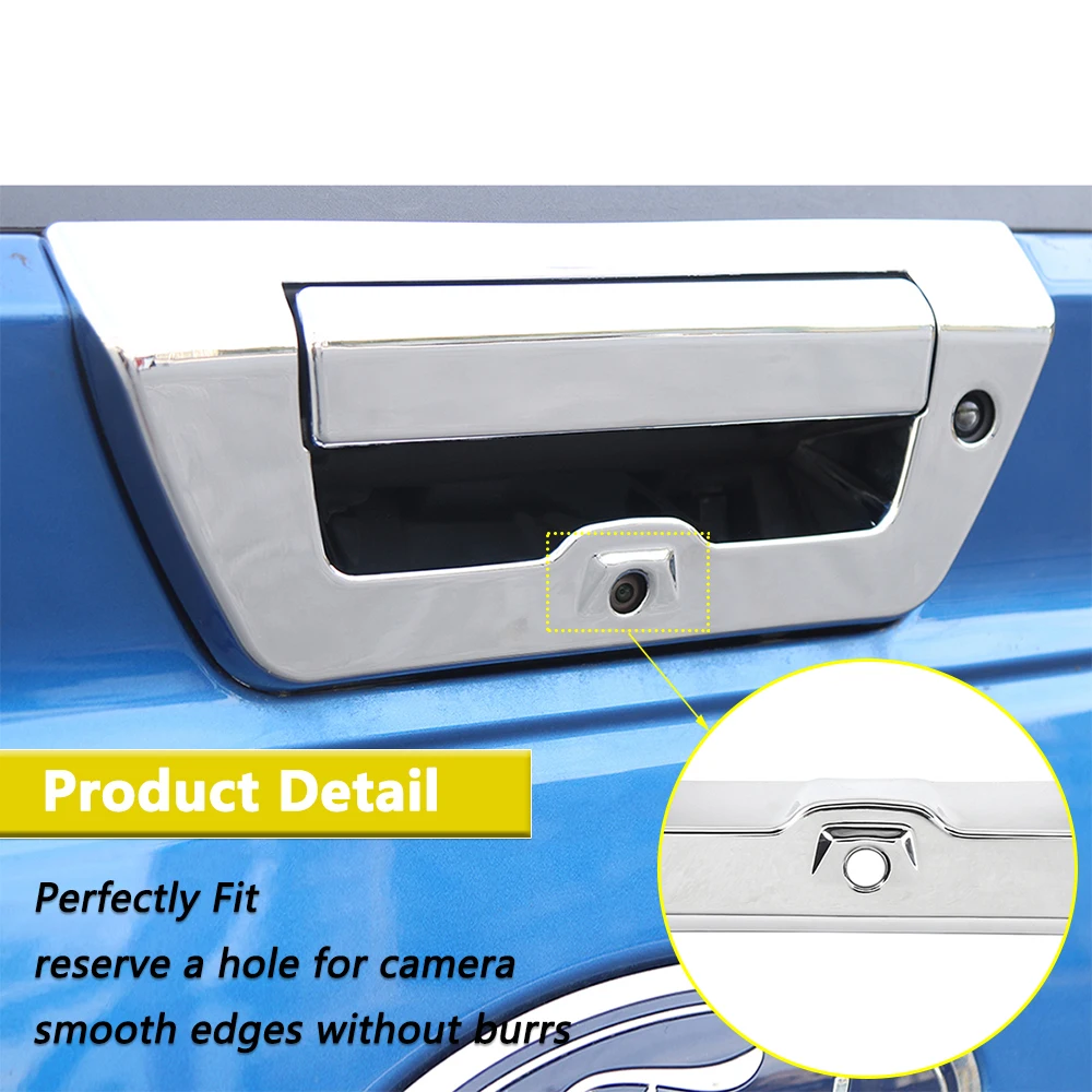 Car Door Grab Handle Decoration Cover Trim for Ford F150 2015-2019 2020 Tailgate Outer Door Handle Trim Car Exterior Accessory