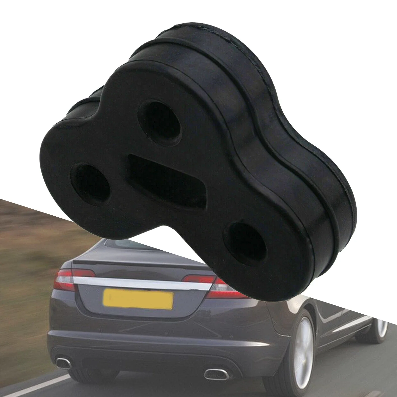 

2Pcs For Jaguar XJ XF Black Rear Exhaust Hanger Bracket Mounting Rubber Replacement Parts C2C32948 5W93-5A262-AA