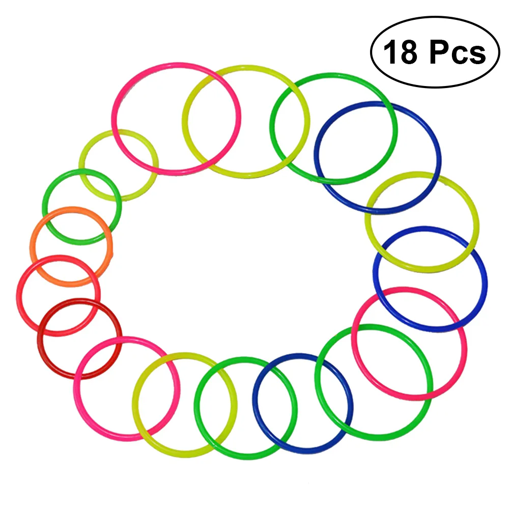 18 Pcs Children's Toy Trap Kids Outdoor Playset Toss Rings for Cm Carnival Preschool