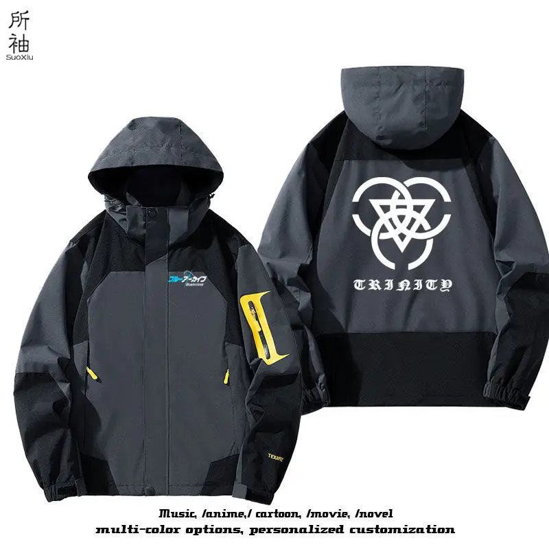 2024 New Anime Blue Archive Abydos Gehenna School Logo Jackets Autumn Winter Outerwear Slim Fit Hoody Birthday Gifts Boys Girls