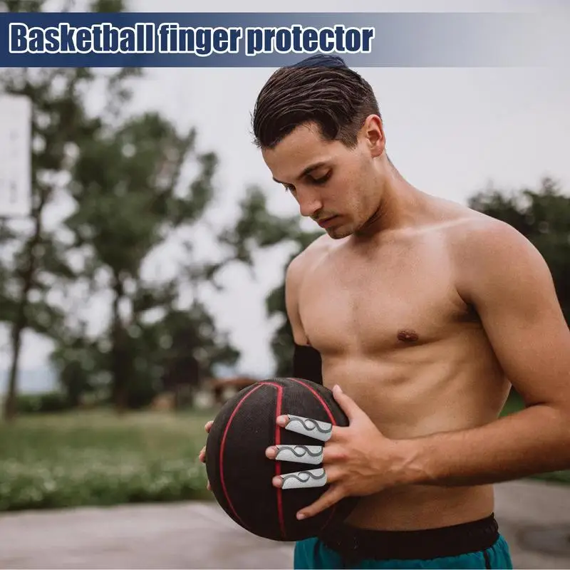 Basketball Finger Sleeve 2pcs Finger Protector Sleeves Flexible Elastic & Breathable Finger Compression Sleeve For Volleyball