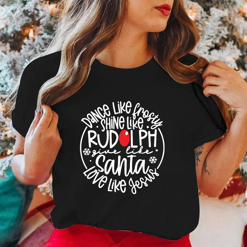 グラフィックプリントTシャツ,ダンスのようなフレンチスタイルのきらびやかなTシャツ,ルドルフ,サンマンのような,愛,Tシャツのような,新しいTシャツ