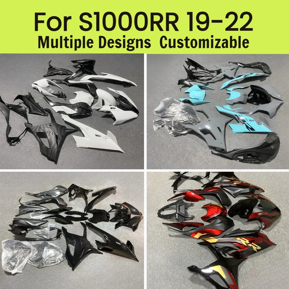 

Aftermarket Fairings S1000RR 2019 2020 2021 2022 Motorcycle Customized Prime Fairing Kit for BMW S 1000RR 19-22