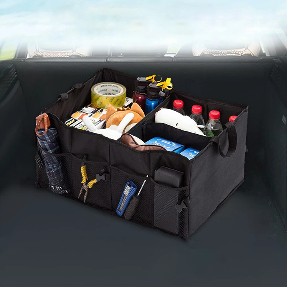 Car Trunk Storage Bag Folding Multifunction Container Tool Food Storage Bags Organizer Trunk Box for Universal Car