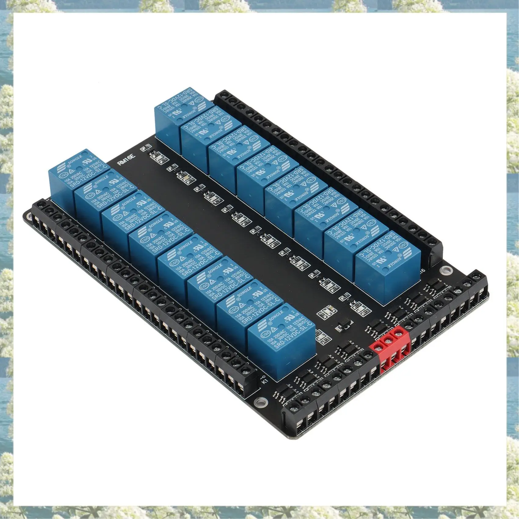 Новый 16-позиционный релейный модуль управления/изолированный модуль расширения/высокий/низкий уровень триггера/5 В/12 В/24 В