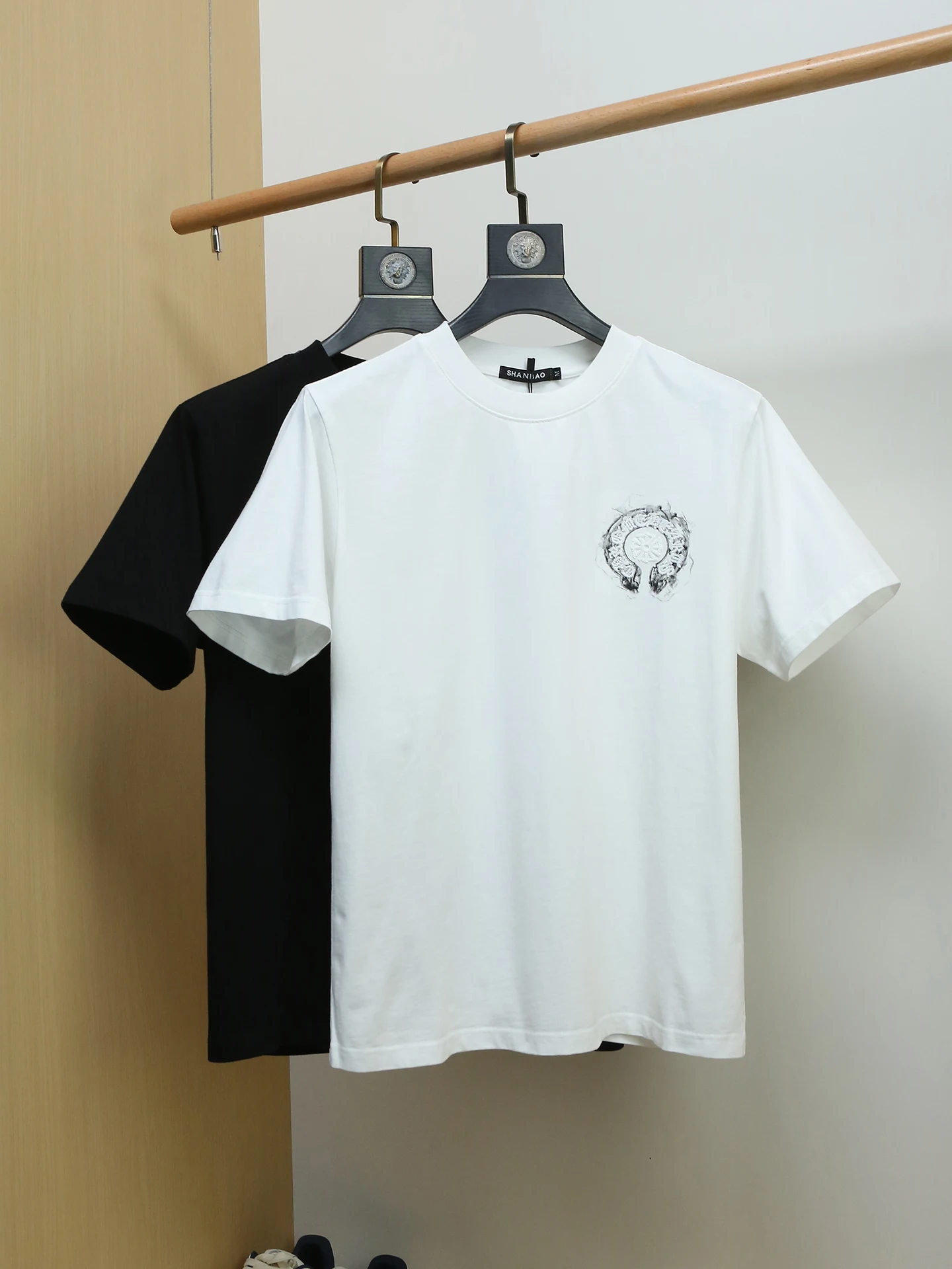 European Style Pure Cotton Short Sleeve T-Shirt Men's Summer New Fashion Loose Versatile Half Sleeve Youth Stylish Body Tee