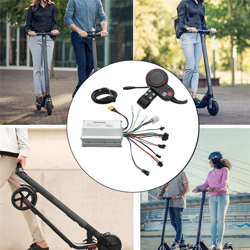 Contrôleur de scooter électrique 48V 25A Kit de carte Prada avec affichage TF-100 + bouton de commutation pour KUGOO figuré pièces de scooter électrique