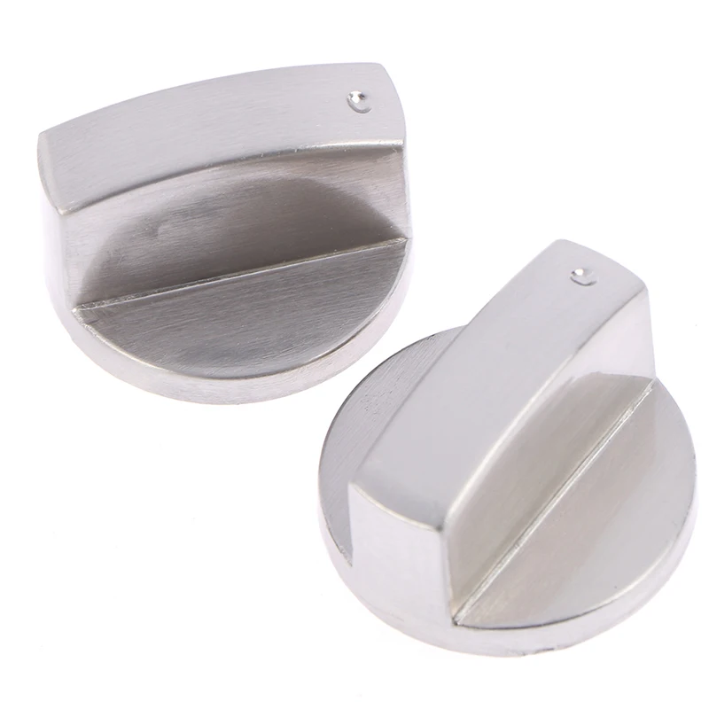 HOT! Metal 8mm Universal Silver Gas Stove Control Knobs Adaptors Oven Switch