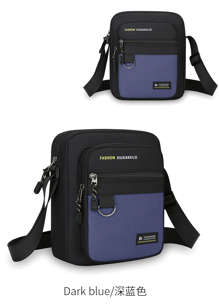 حقيبة كروس كاجوال للرجال من أكسفورد مقاومة للماء، متعددة الطبقات خفيفة الوزن ومتعددة الجيوب لتسجيل النقود #4