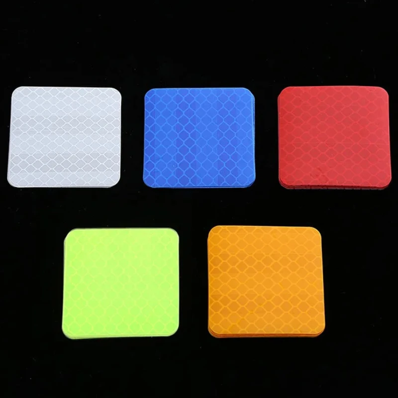 

10 шт., светоотражающие наклейки на бампер автомобиля для мотоцикла, 5 см, водонепроницаемая безопасная предупреждающая лента, предупреждающие наклейки на отражатель для велосипеда