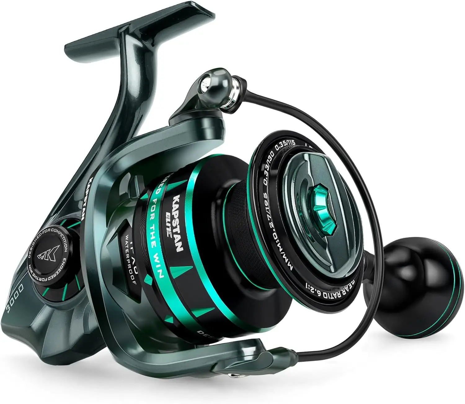 HS Saltwater Spinning Reel - IPX6 100% Waterproof – Up to 55LBs Max Drag Big Game Fishing Reel - 6.2:1 High Speed