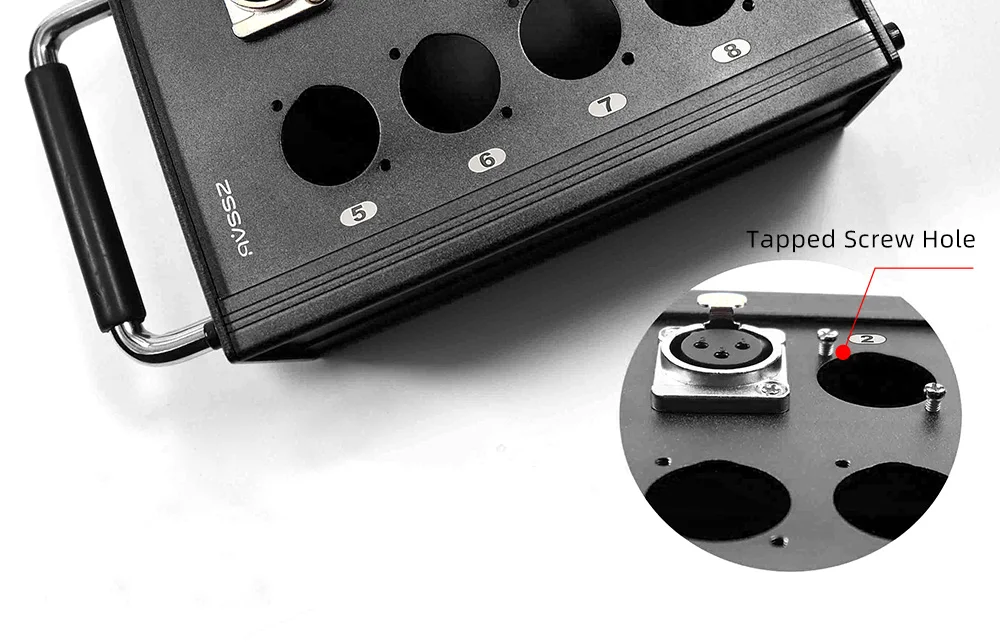 Mehrkanaliges Al-Legierungs-Kabel, Blanko-Kabelbox mit 16/24/32 Kanälen für Bühnen- und mobile Audioanwendungen, XLR-Stecker/Buchse Audiosignalkabel – Detail 14