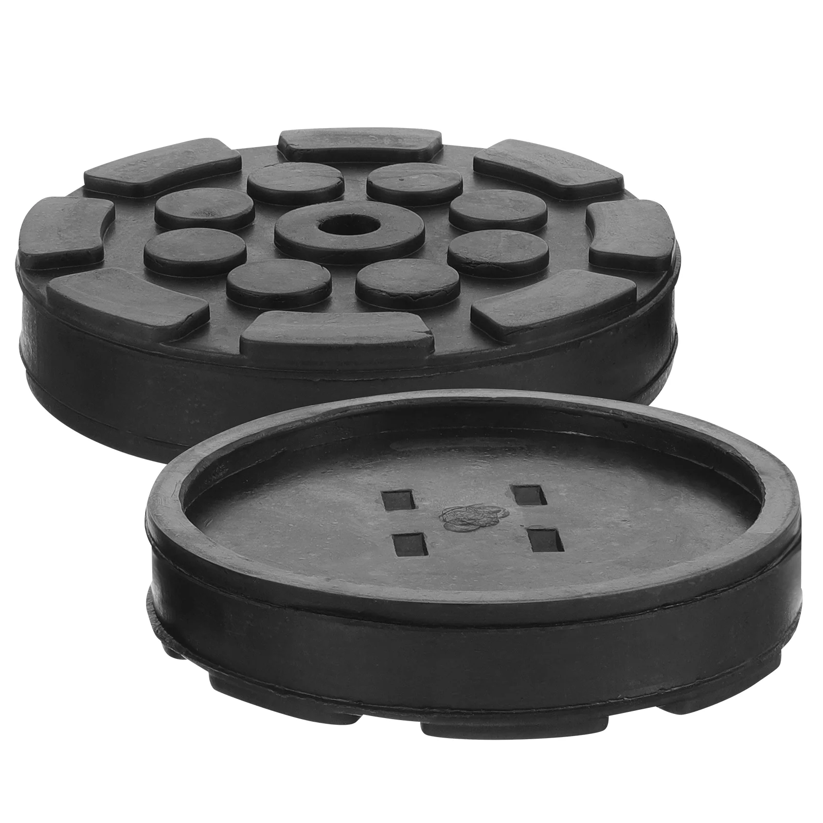 2 Pcs Lift Rubber Pad Octagonal Foot 2pcs (No 5) Slotted Jack Pads Adapter Automobile Stand Block Pinch Weld Cars