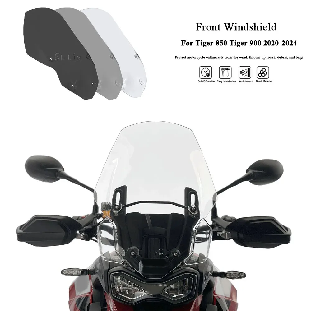

For Triumph Tiger 850 Tiger 900 2020-2024 Motorcycle Touring Windshield Windscreens Wind Deflectors TIGER850 TIGER900