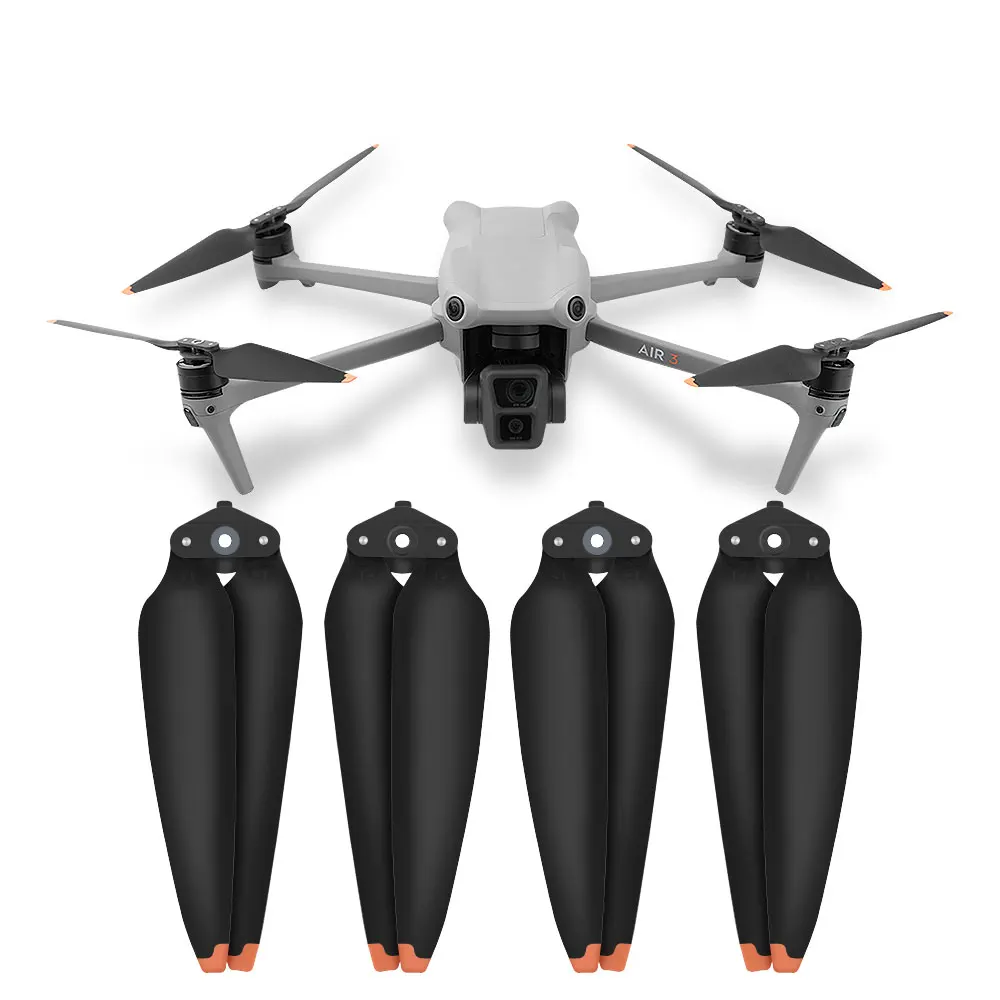 شفرة المروحة من TPU لطائرة DJI Air 3 بدون طيار ، مراوح الجناح خفيفة الوزن ، ضوضاء منخفضة ، أجنحة سريعة التحرير