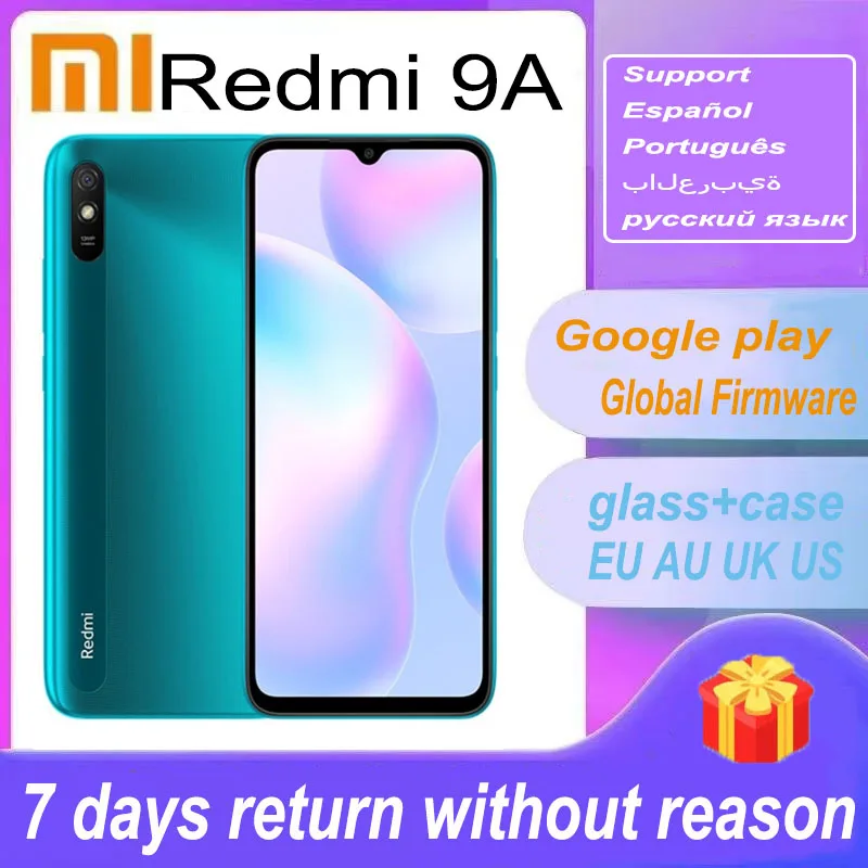 xiaomi redmi 9a versao global celular smartphone android mtk helio g25 4g celular 5000mah 13mp 4gb 64gb 01