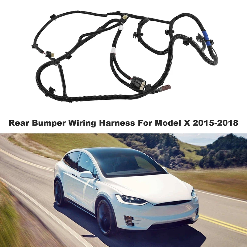 1 PCS Car Rear Bumper Wiring Harness Car Accessories 1032435-00-G For Tesla Model X 2015-2018