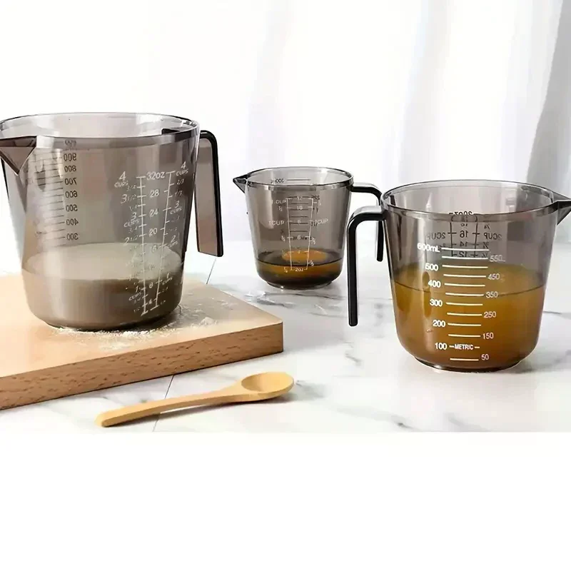 1 Pcs Baking Liquid Measuring Cups PS Scale Cup Plastic Measuring Volume Beaker Kitchen Baking Tools 150/300/600/1000ml
