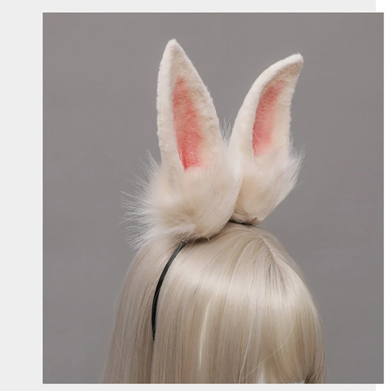 Konijn Oren Hand-Made Pluche Beest Oren Hoofdtooi Jk Haaraccessoires Lolita Haarspeld Vakantie Hoofdband Cosplay