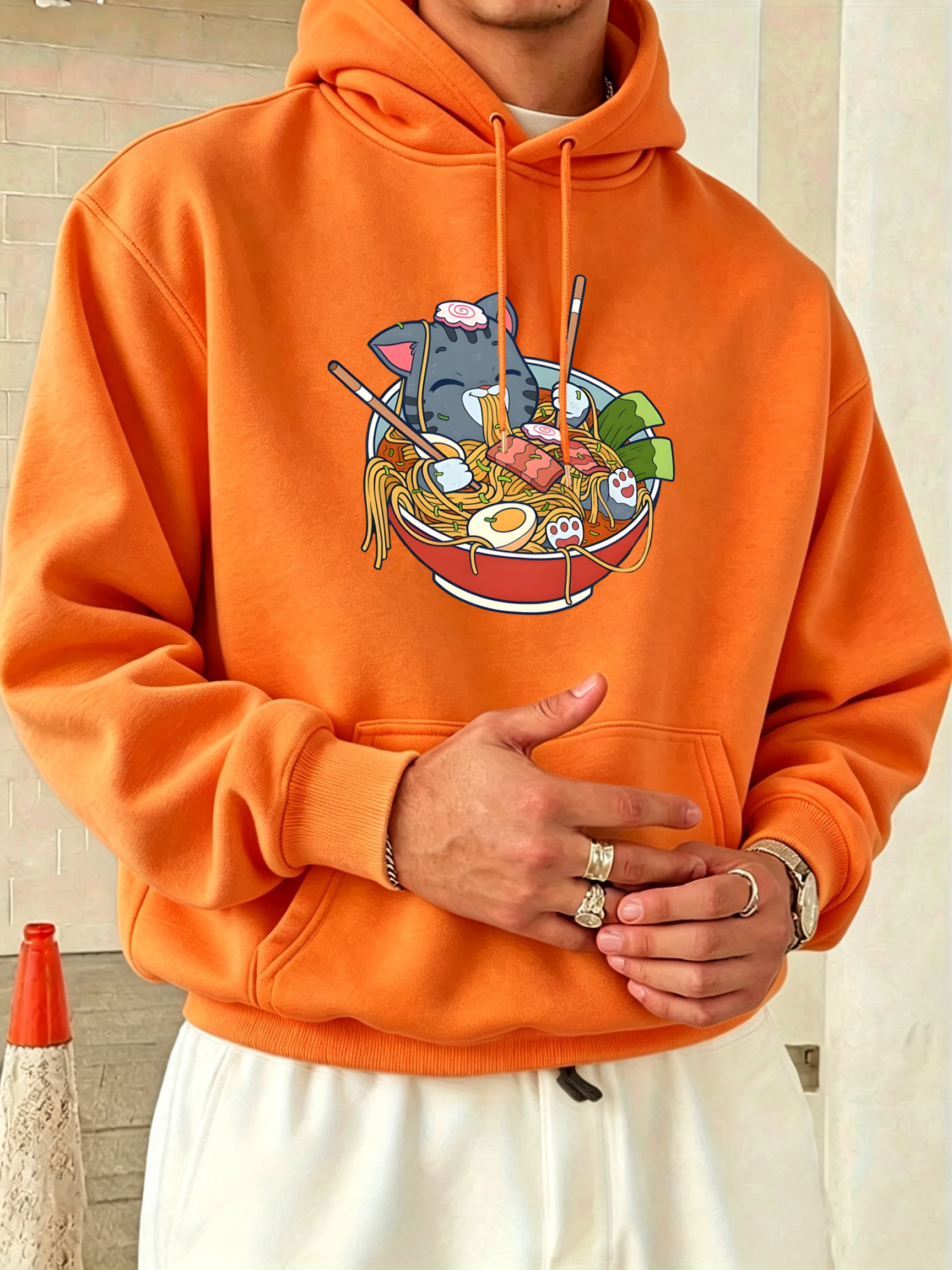 A Cat That Likes To Eat Noodle - Street Fashion Elements 评论和价格