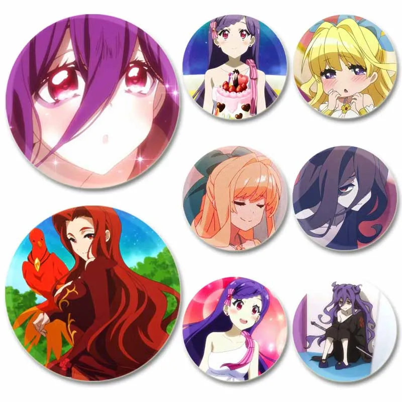 

58mm Round Anime Cautious Hero Enamel Pins Handmade Brooch Cartoon Cosplay Badge on Backpack Jewelry Accessories Gifts