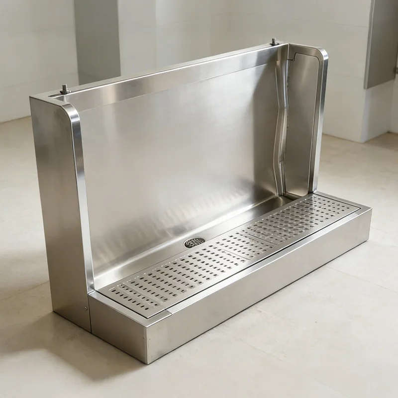 

stainless steel urinal cross-border engineering force prison shopping mall bathroom floor-to-ceiling