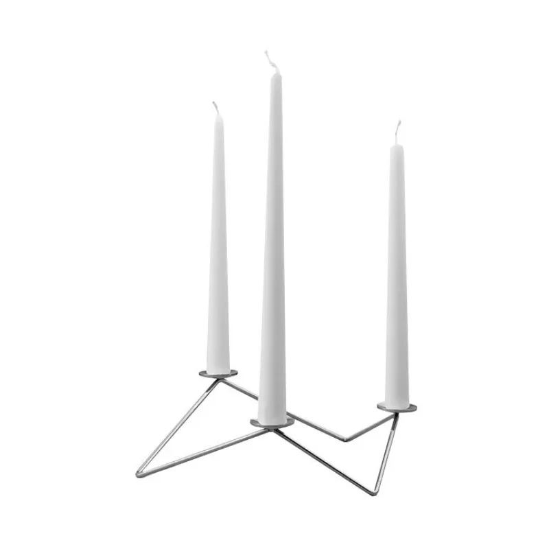 

Creative home desktop geometric candlestick ornament hotel homestay study bedroom golden candlestick