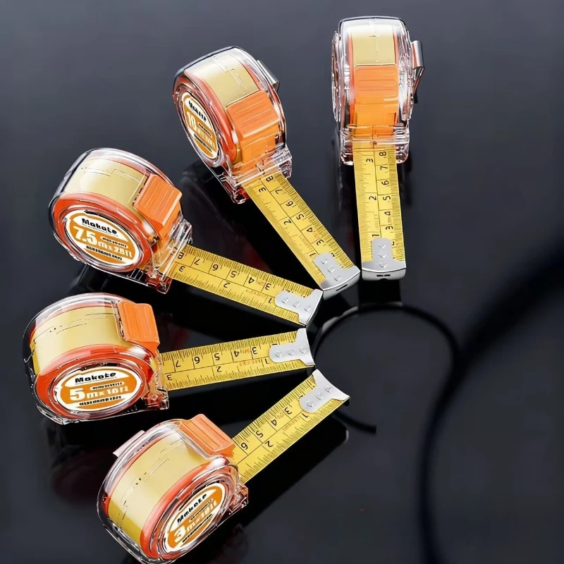 3/5/7.5/10 متر شريط قياس عالي الجودة من الفولاذ المقاوم للصدأ في نظام متري وإمبراطوري مناسب للأعمال الخشبية والاستخدام المنزلي #2