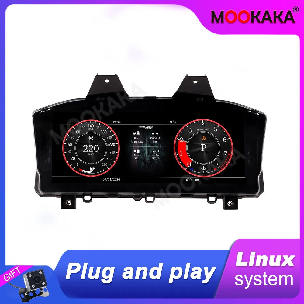 

Для Land Rover Discovery 5 2017-2021 автомобильный ЖК-дисплей приборная панель цифровой кластер кабинет инструмент спидометр многофункциональный