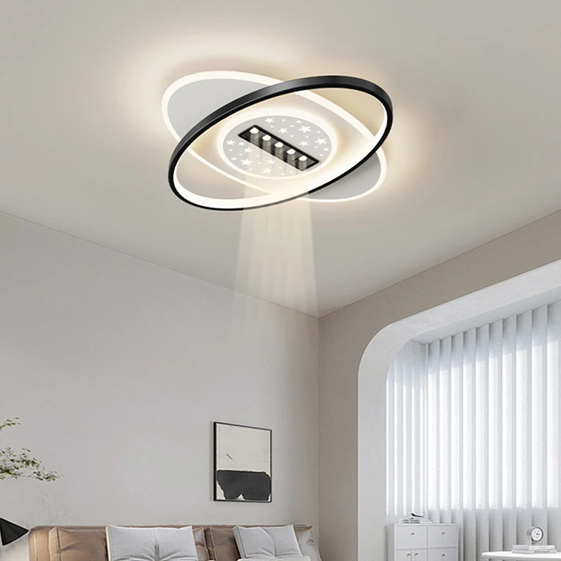 New Simple and Modern Eye Protection Living Room Lamp Full Spectrum Ceiling Lamp Combination Whole House Package With Spotlight