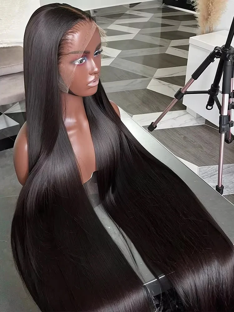 

250% Density Bone Straight Hd Lace Frontal Wig 40 46Inch 13x6 13x4 Lace Frontal Human Hair Wigs For Women Brazilian Hair Wigs