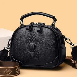 Borsa a tracolla da donna Fashion 2023 Trend borsa progettata di lusso borsa da donna in pelle morbida di alta qualità con motivo a coccodrillo