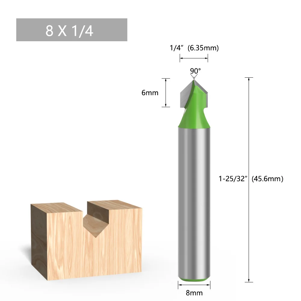 New bright green 8-handle V-shaped knife integrated plate hem knife manufacturers direct engraving woodworking knife V-shaped mi