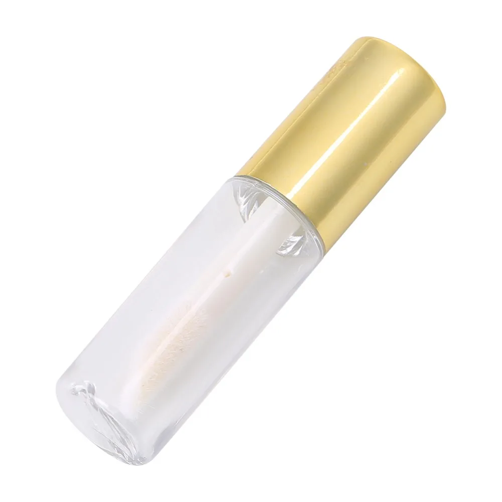 45Pcs 1.2ML Gold Lip Gloss Tubes Gold Plastic Gold Lid Cosmetic Subpackaging Vials 45Pcs Makeup Dispensing Tubes