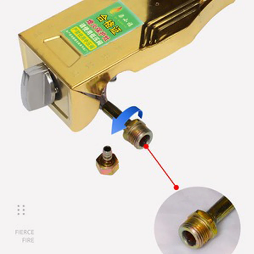 Estufa de Gas con dispositivo de protección contra llama, quemador de Gas para el hogar