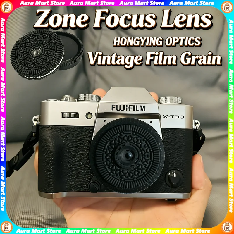 Câmeras Mirrorless com Lente Pancake de Foco Livre X-pro3 para Fotografia de Rua e Documental, Lente de 32mm para Canon M mount e Fuji XF
