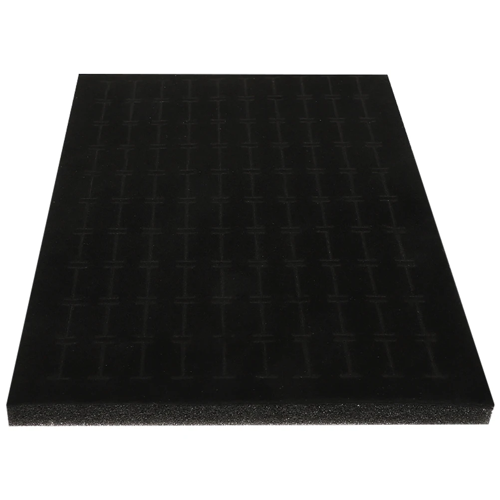 

Jewelry Box Earring Organizer Sponge Tray Display Holder Black Material Home Store Use Sponge Earring Holder Foams Pad