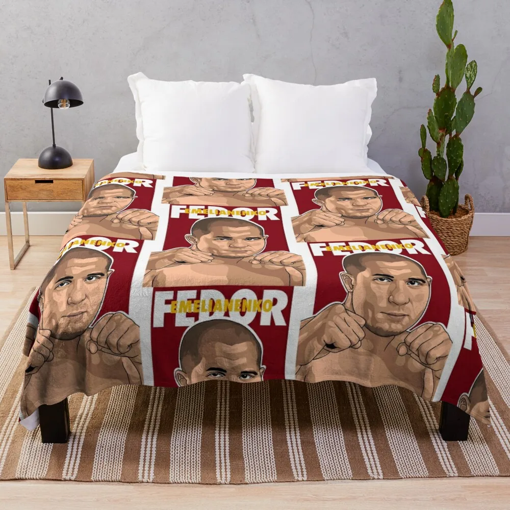 

Fedor Emelianenko Throw Blanket Single Decorative Beds Polar Blankets