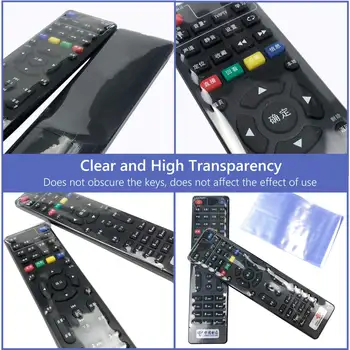 5/10/20 Adet Şeffaf Büzgülü Film Torba Toz Önleyici Koruyucu Kılıf TV Klima Kumandası İçin Büzgülü Plastik 10 best sales Furman güç düzenleyici - №1