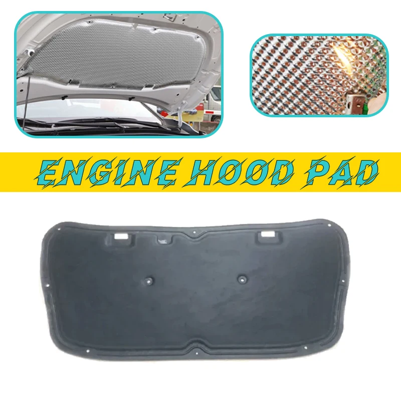 

Car Engine Hood Pad For Mazda 3 BM BN BY 2014-2018 2015 2016 2017 Heat Insulation Cotton Mat Pat Fireproof Sound Accessories