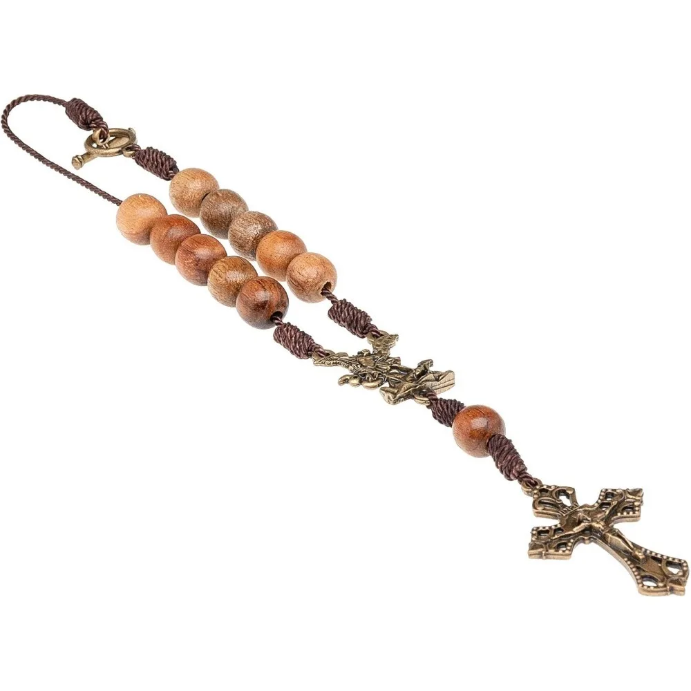 

Intercession Car Rearview Mirror Rosary( St. Michael)